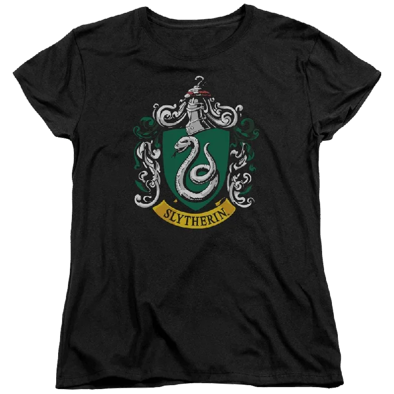 Harry Potter Slytherin Crest Women's T-Shirt Rayon Fabric Velvet Fabric Corduroy Fabric