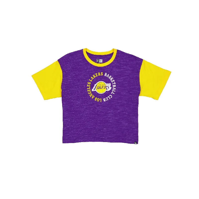 Los Angeles Lakers Active Women's T-Shirt Graphic Embroidered Appliqued