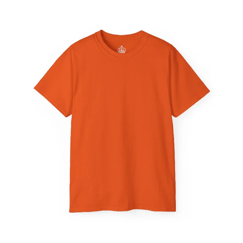 Orange Unisex Ultra Cotton Tee Terry Blend Velvet Blend Canvas Blend