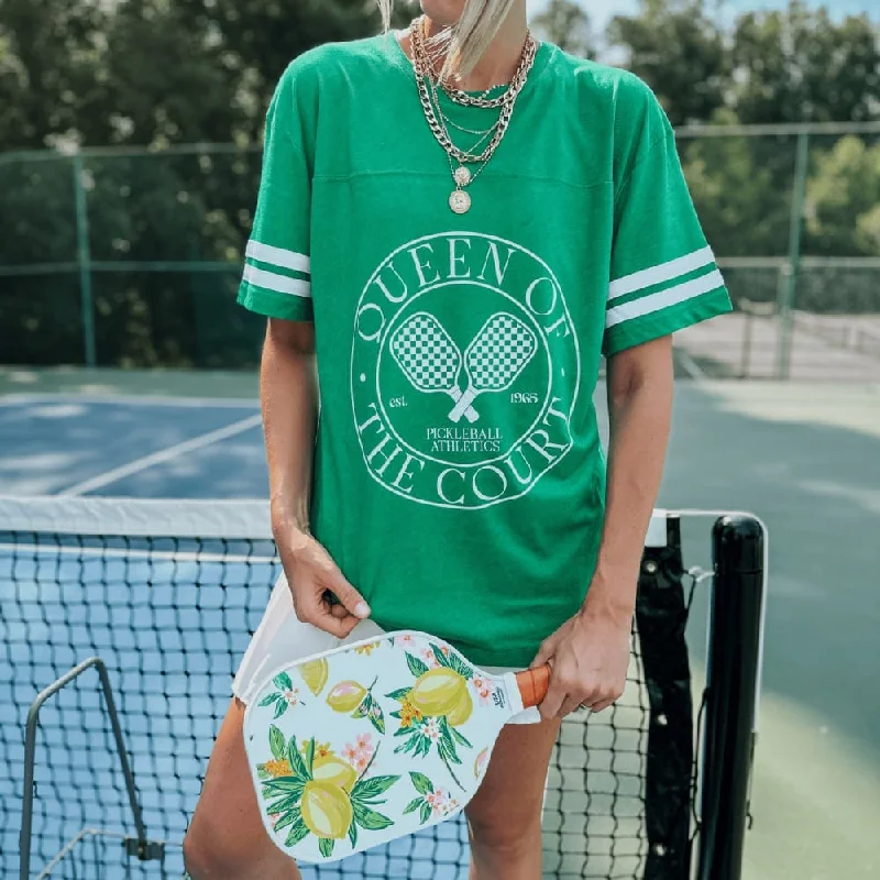 Queen of the Court Jersey Tee Boxy Fit Fitted Loose