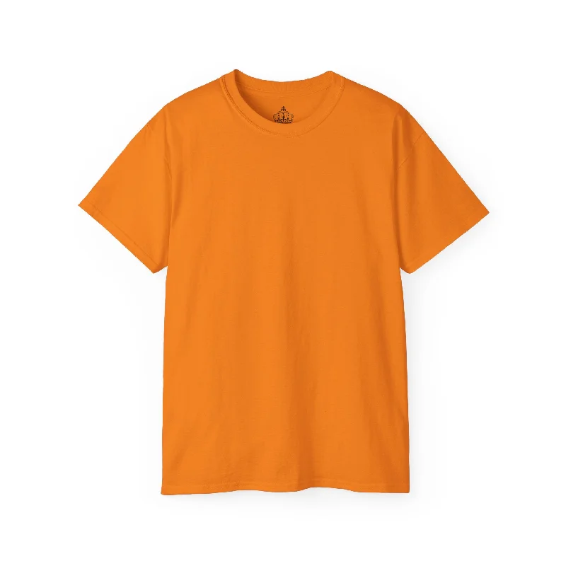 Safety Orange Unisex Ultra Cotton Tee Cotton Fabric Linen Fabric Terry Fabric