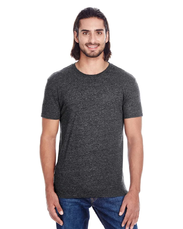 Threadfast Apparel Unisex Triblend Short Sleeve Tee | Black Triblend Fashionable Trendy Casual