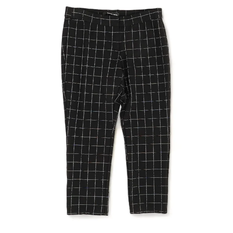 Black Check Dress Pants Tunics Gym athletic