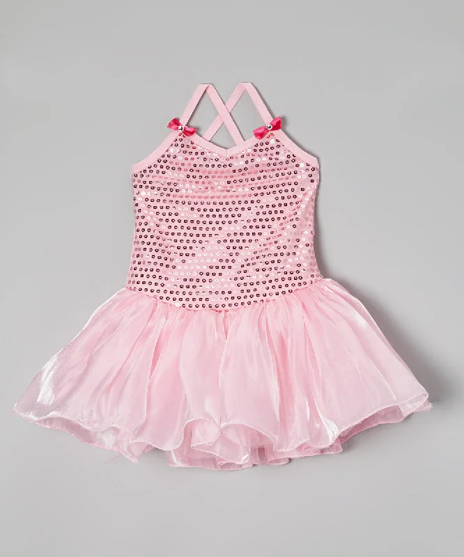 Pink Sequin Organdy Ballet Dress Tunics Chinos classic